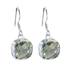 Seo-yeon Green Dangle Earrings for Any Occasion Green Amethyst Green Dangle