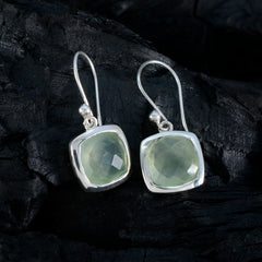Aiko Green Gemstone Dangle Jewelry Earrings