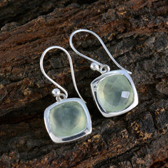 Aiko Green Gemstone Dangle Jewelry Earrings