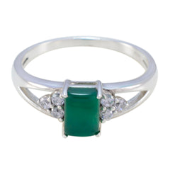 Jia Green Gemstone Halo Ring with Sparkling Accents Green Onyx Green