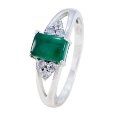Jia Green Gemstone Halo Ring with Sparkling Accents