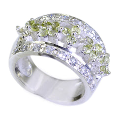 Evelyn Green Gemstone Halo Ring with Sparkling Accents