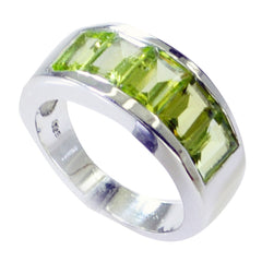 Aisha Green Gemstone Ring for Women Sterling Silver