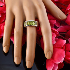 Aisha Green Gemstone Ring for Women Sterling Silver