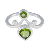 Skylar green gemstone toi et moi ring with two green stones set in a silver band