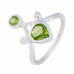 Skylar green gemstone toi et moi ring with two vibrant green stones set in sterling silver