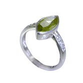 Hana Green Halo Gemstone Ring with Diamond Accents Peridot Green