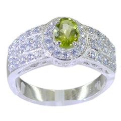 Isabel Green Halo Ring for Women with Gemstone Accent