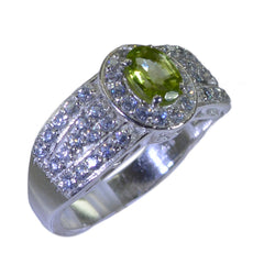 Isabel Green Halo Ring for Women with Gemstone Accent