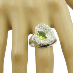 Ella Green Halo Ring with Sparkling Gemstones