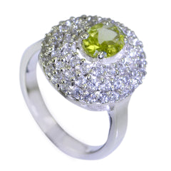 Mariana Contemporary Green Halo Ring