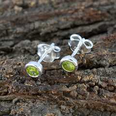 Mei Green Minimalist Stud Earrings for Everyday Wear