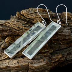 Ha-eun Green Solitaire Dangle Earrings for Everyday Glam