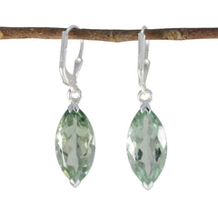Florencia Green Solitaire Dangle Earrings for Chic Style