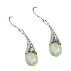 Zoey Green Solitaire Dangle Earrings - Stunning Finish