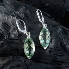 Florencia Green Solitaire Dangle Earrings for Chic Style