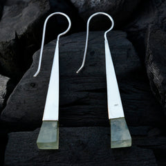 Ayaka Green Solitaire Dangle Earrings for Chic Style