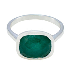 Nova Green Solitaire Ring with Emerald Stone Indian Emerald Green
