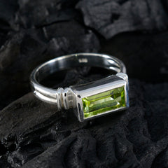 Liyana Green Solitaire Ring with Elegant Gemstone