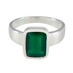 Ivana Romantic Green Solitaire Ring Green Onyx Green