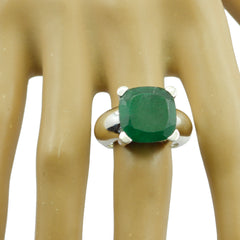 Mila Green Solitaire Ring Fashion Sterling Silver