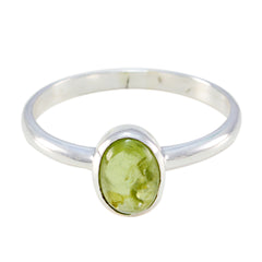 Charlotte Green Solitaire Ring for Women - Elegant Gemstone