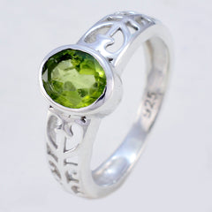 Camila Green Solitaire Ring India with Sterling Silver