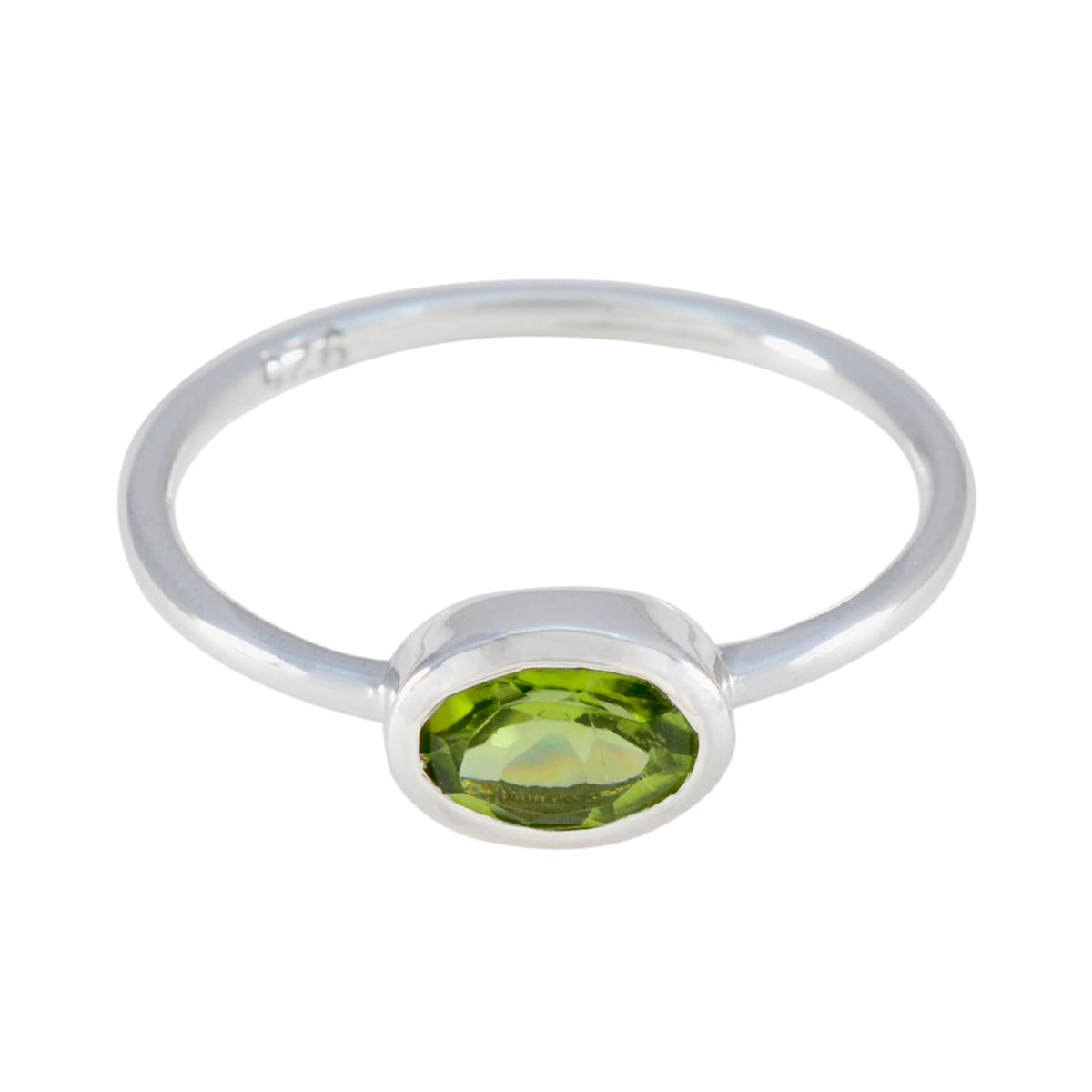Min-seo Romantic Green Solitaire Ring Peridot Green