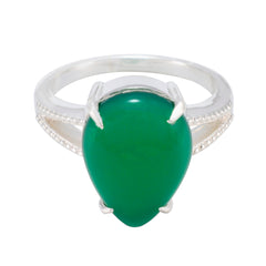 Lorena Graceful Green Solitaire Ring Green Onyx Green