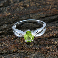 Julia Sophisticated Green Solitaire Ring
