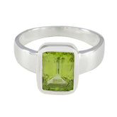 Aisha Sophisticated Green Solitaire Ring Peridot Green
