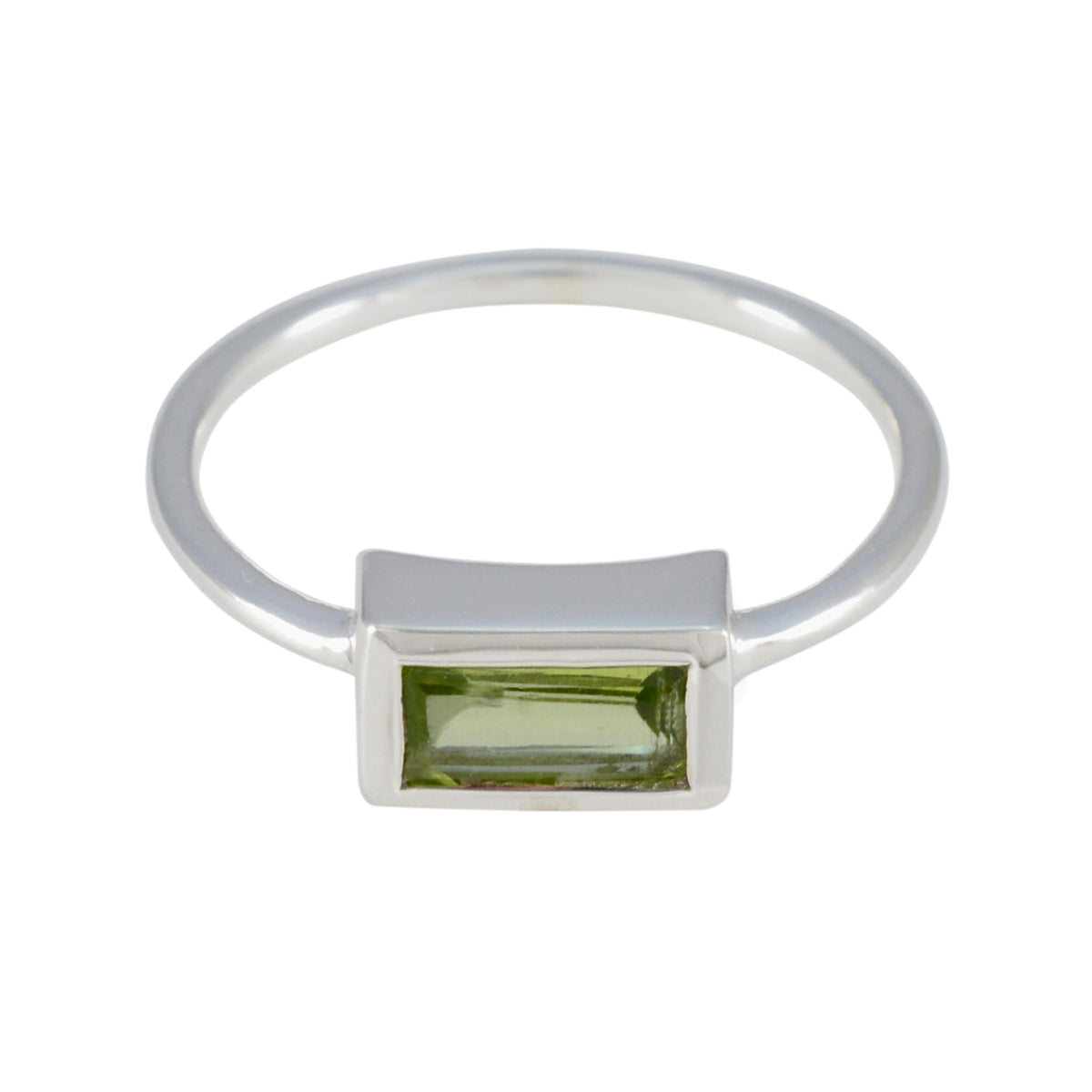 Natcha Fairytale Green Solitaire Ring Peridot Green