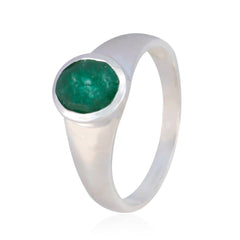 Andrea Cultural Green Solitaire Ring