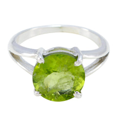 Camilla Fairytale Green Solitaire Ring Peridot Green