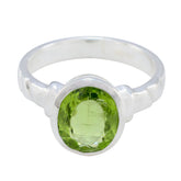 Alice Fairytale Green Solitaire Ring Peridot Green