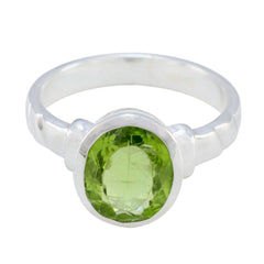 Alice Fairytale Green Solitaire Ring Peridot Green