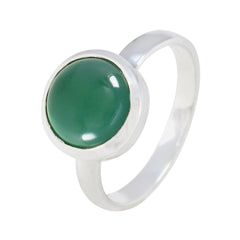 Agustina Abstract Green Solitaire Ring