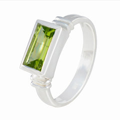 Liyana Green Solitaire Ring with Elegant Gemstone