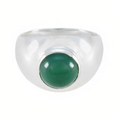 Alina Feminine Green Solitaire Ring Green Onyx Green