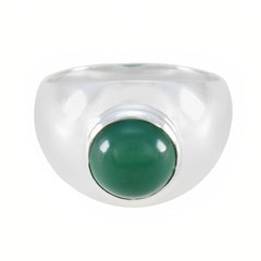 Alina Feminine Green Solitaire Ring Green Onyx Green