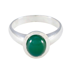 Lorena Glamorous Green Solitaire Ring Green Onyx Green