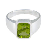 Daniela Trendy Green Solitaire Ring Peridot Green