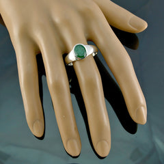 Andrea Cultural Green Solitaire Ring