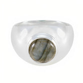 Ayesha Grey Solitaire Ring for Women with Gemstone Labradorite Gray