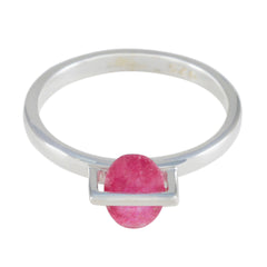 Haruka Red Solitaire Ring with Vibrant Gemstone Indian Ruby Red