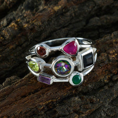 Zazlle Hepta Gemstone Ring for Everyday Glam