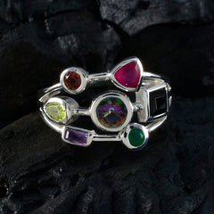 Zazlle Hepta Gemstone Ring for Everyday Glam