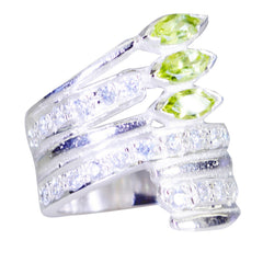 Lucy Heritage Green Halo Ring with Sparkling Stones