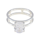 Ananya Heritage White Solitaire Ring Cubic zirconia CZ White