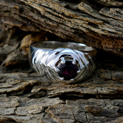 Natalie Abstract Red Solitaire Ring